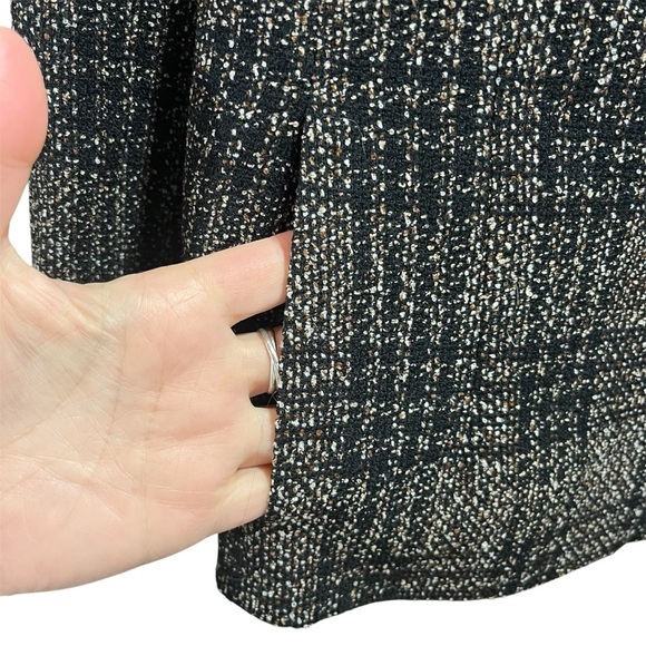 A-K-R-I-S ~ Women’s Tweed Wool Button Down Checkered Blazer with Pockets - Picture 2 of 10